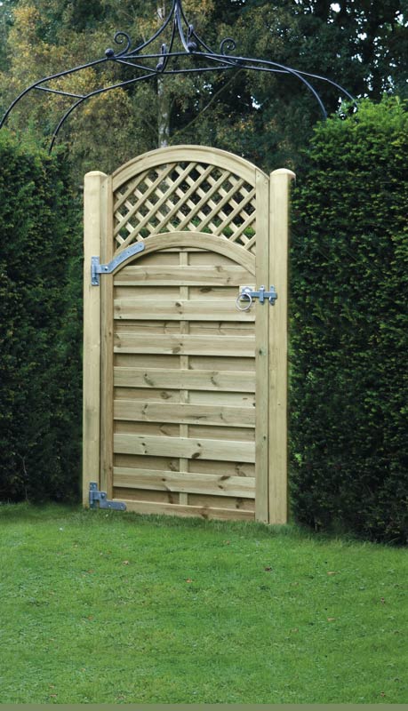 Arched Lattice Top Gate Garden Gates, Arched Wooden Garden Gates Uk