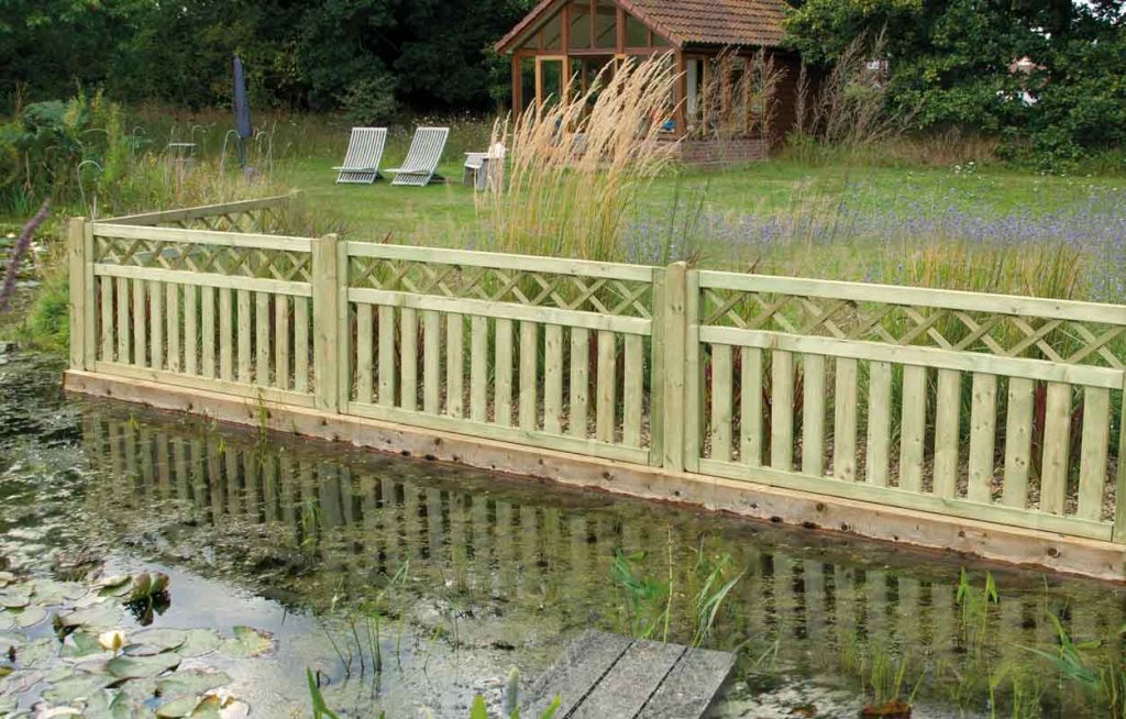 Cross Top Timber Panel Garden Fencing Ashford Kent