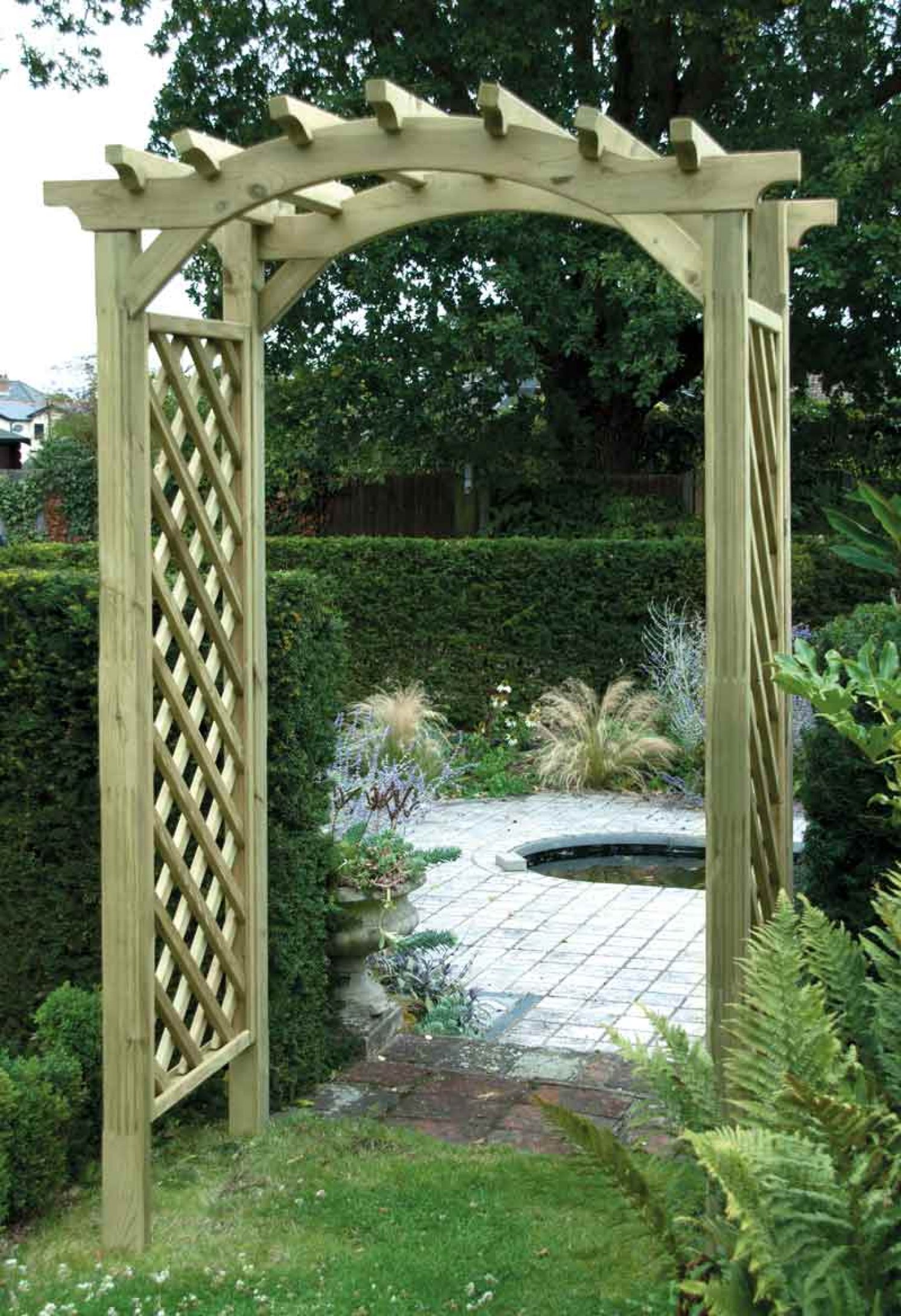 Flat Top Arch Arbours Arches And Pergola Garden Ashford Kent