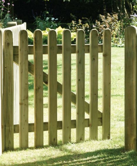 Elite Round Top Picket Gate