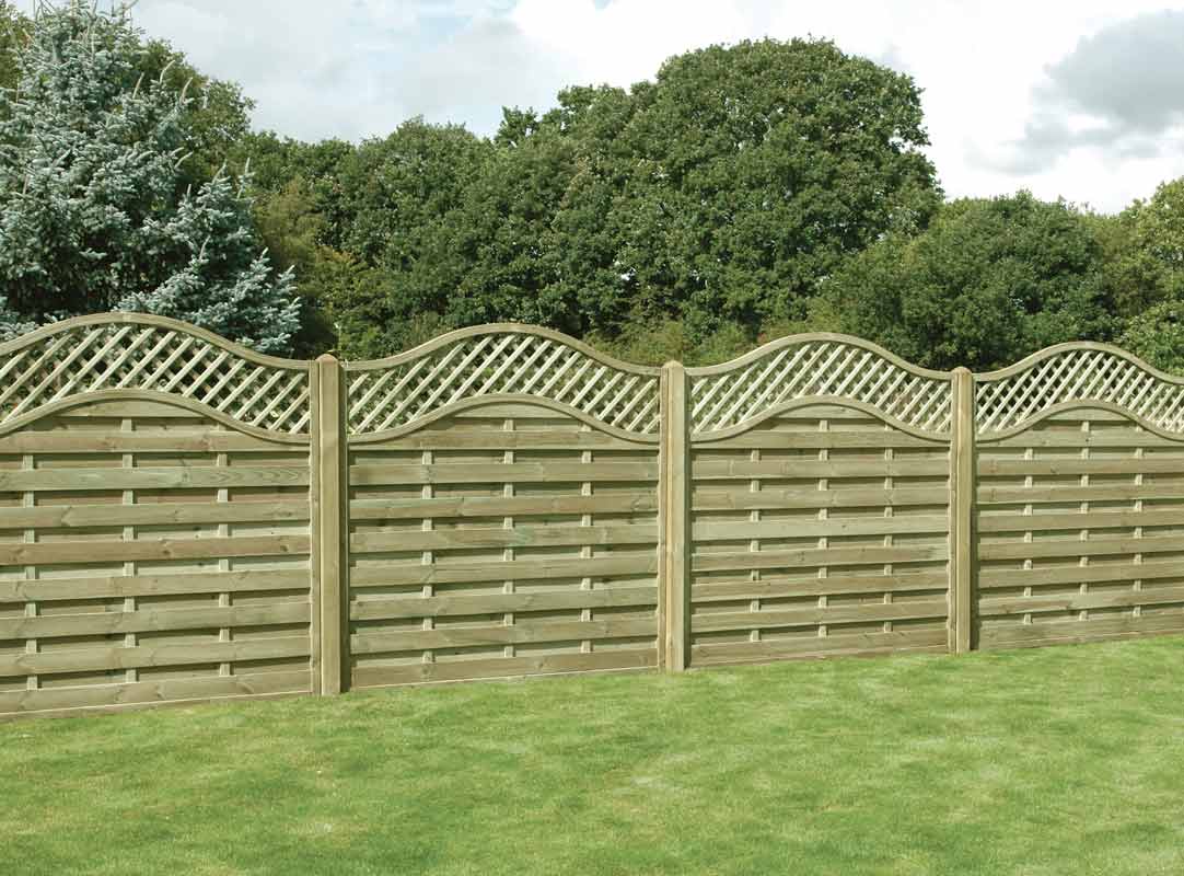 Omega Lattice Top - Timber Panel | Garden Fencing