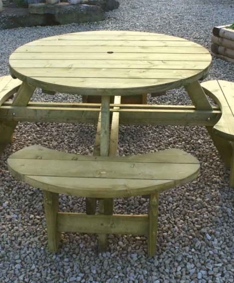 Round Table & Bench Seat