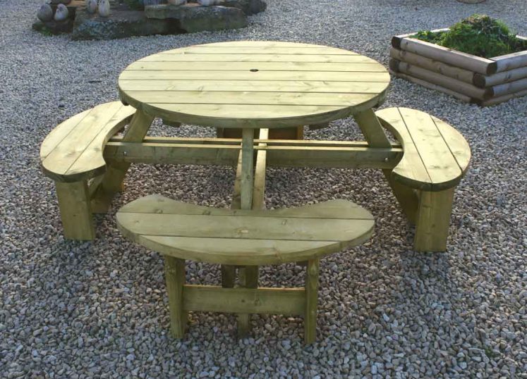 Round Table & Bench Seat