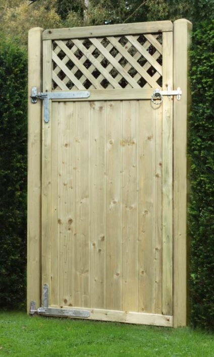 Tongue & Groove Lattice Top Gate