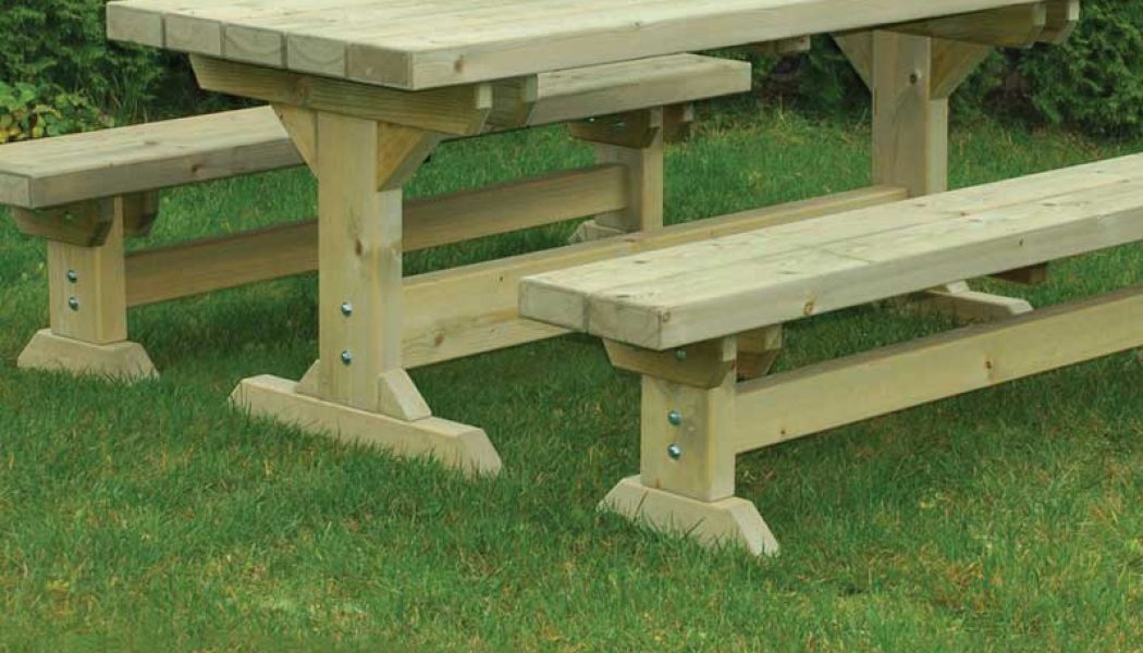 Farm Table & Bench Set