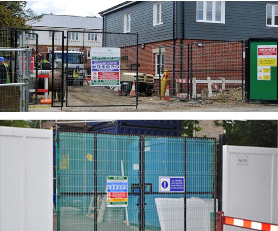 Construction Site Gates in Ashford Kent