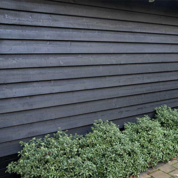 Black Double Painted Featheredge Boards