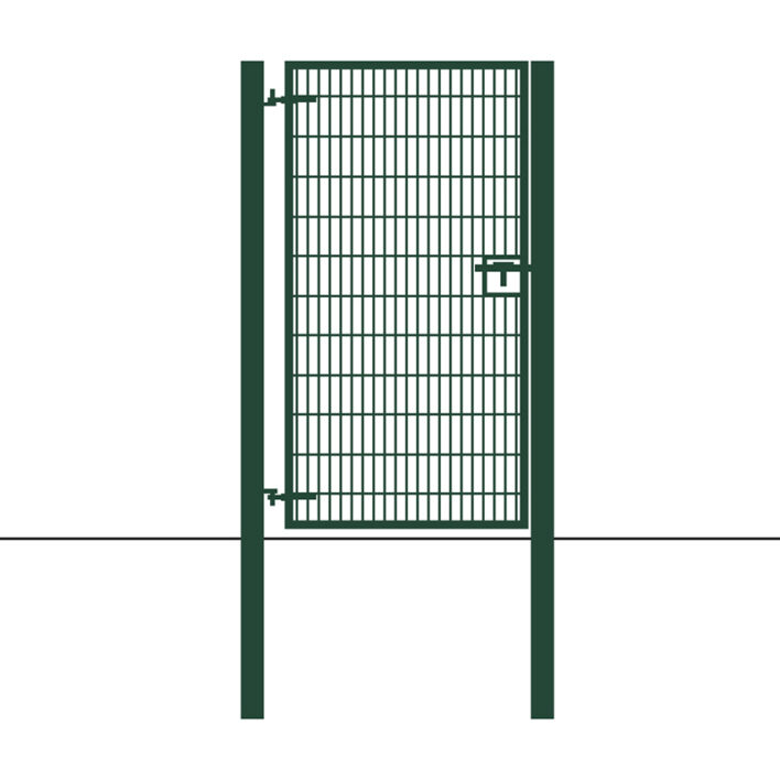 2.0m High 656 Clad Gate in Green – Single Leaf