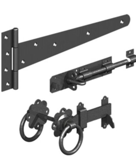 Ring Gate Latch Kit – Black