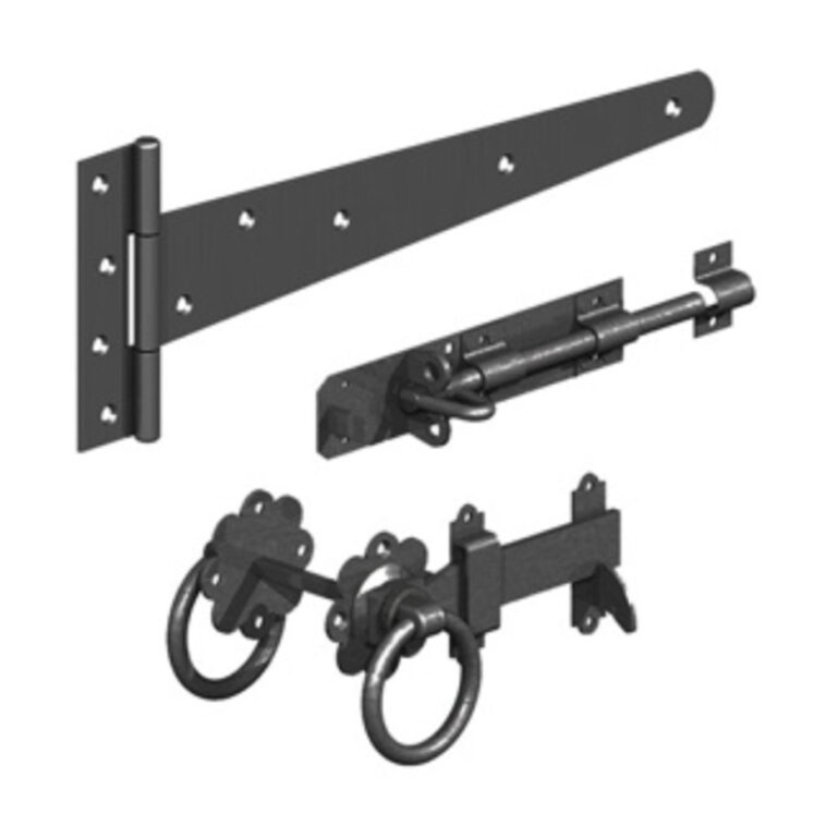 Ring Gate Latch Kit – Black