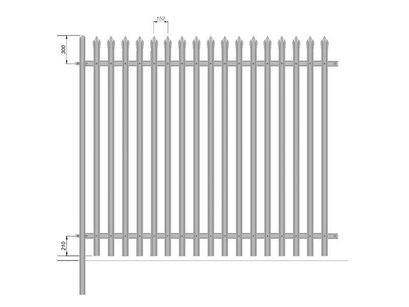 Steel Palisade Fencing