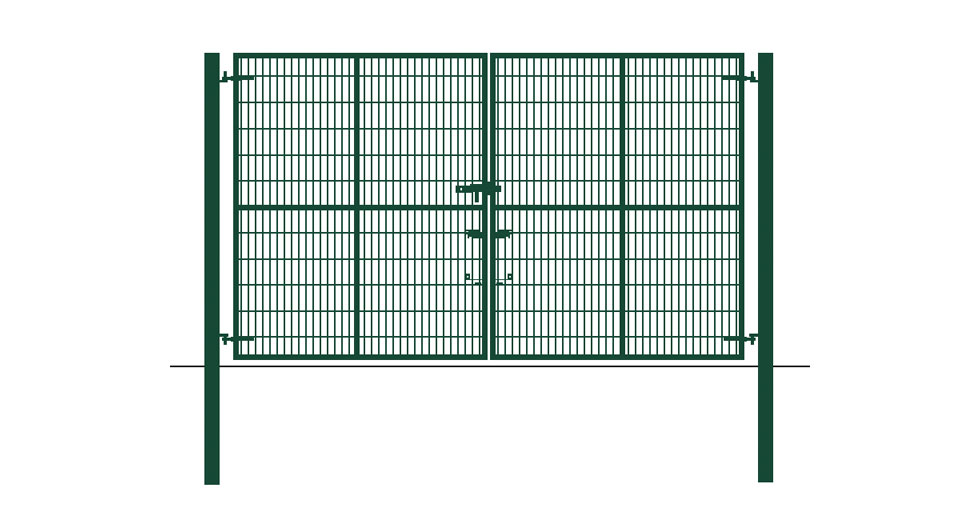 2.4m Double Leaf Welded Mesh Gate