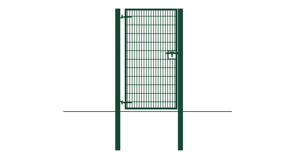 2.4m Single Leaf Welded Mesh Gate