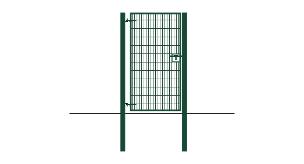 2m Single Leaf Welded Mesh Gate