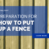 Preparation for How To Put Up A Fence