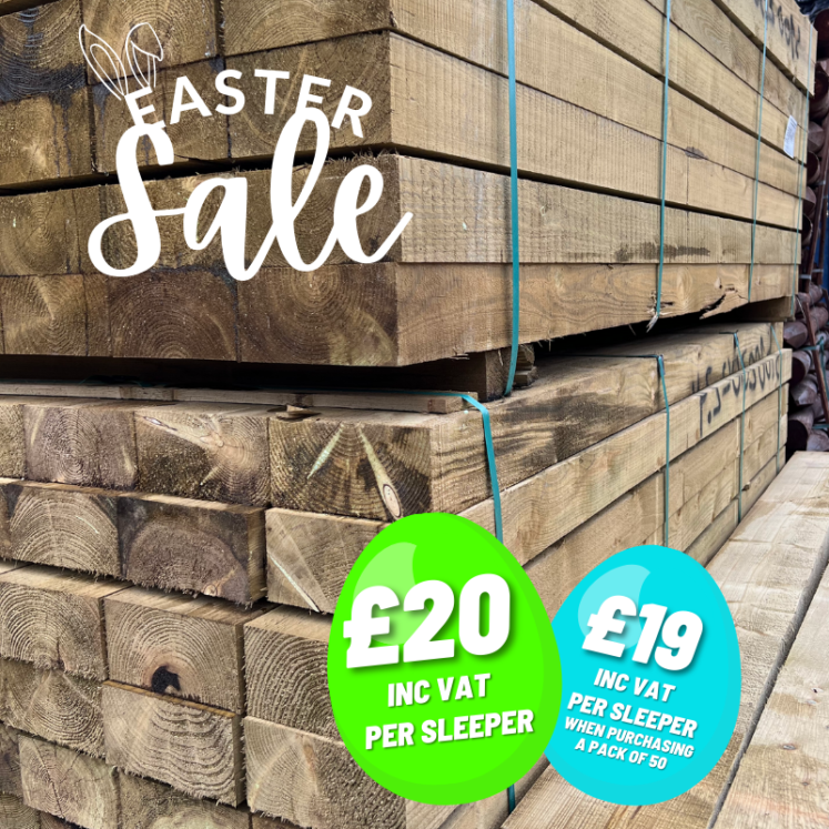 EASTER SALE – Sleepers 200mm x 100mm x 2400mm