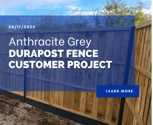 Anthracite Grey DuraPost Fence Post System