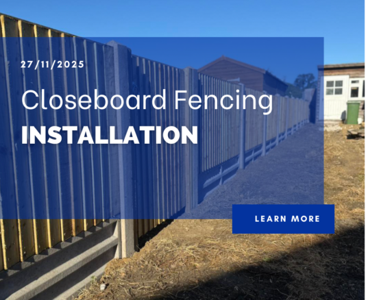 closeboard fencing installation