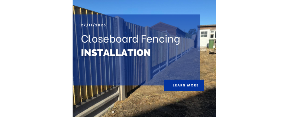 closeboard fencing installation