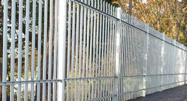 Three Rail Steel Palisade Fencing