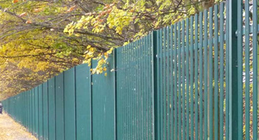 Round Top Steel Palisade Fencing