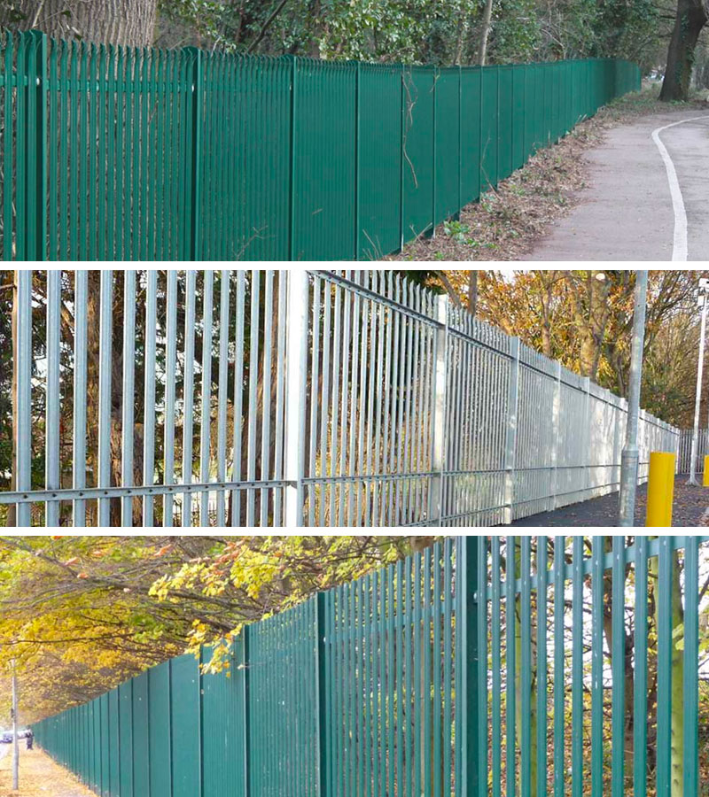 Steel Palisade Fencing Installation Kent